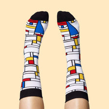 Buy cool art socks -ChattyFeet - Mondrian character design
