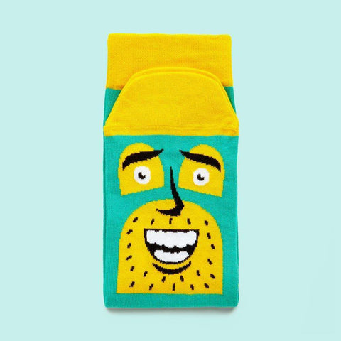 Funky socks with characters -ChattyFeet - Commander Awesome