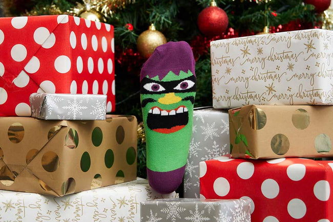 Funny Christmas Traditions by ChattyFeet Socks