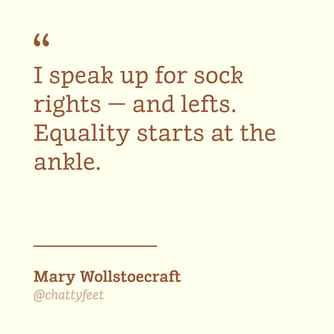 English Author Socks - Mary Wollstonecraft