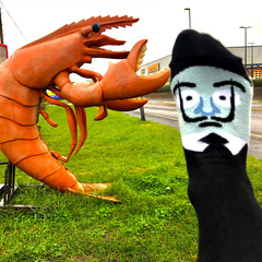 ChattyFeet Socks- Dali with Lobster