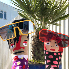 Art Socks with Sunglasses by ChattyFeet