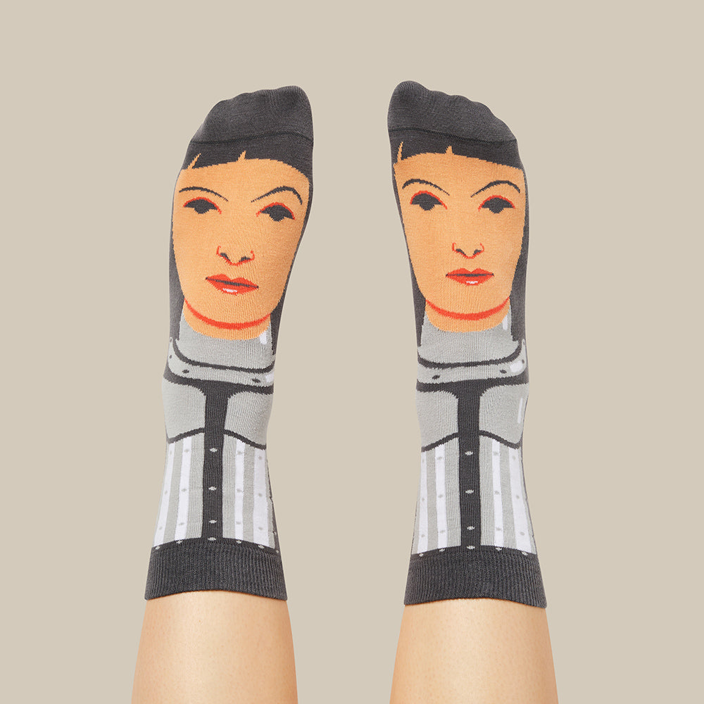 Funny History Socks Joan of Arc Socks ChattyFeet