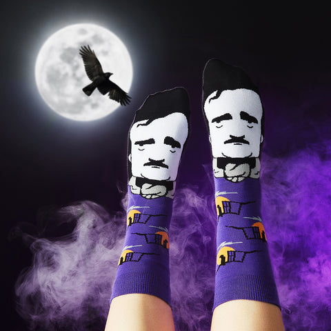 Funny Literature Socks - Edgar Allan Toe