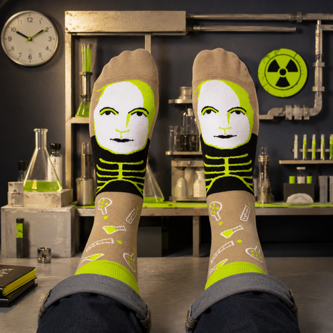 Marie Curie Science Socks