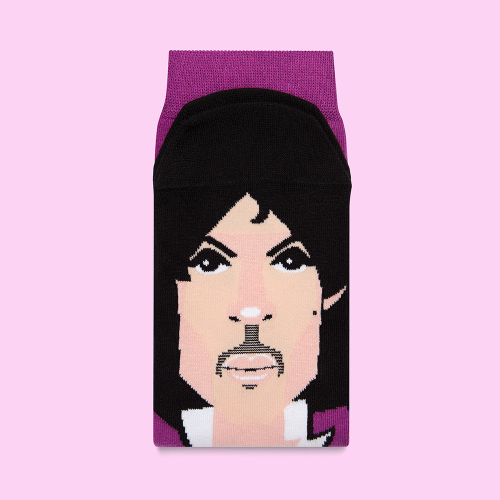 Cool Musician Socks - Novelty Pop Music Gifts - Purple Feet - ChattyFeet