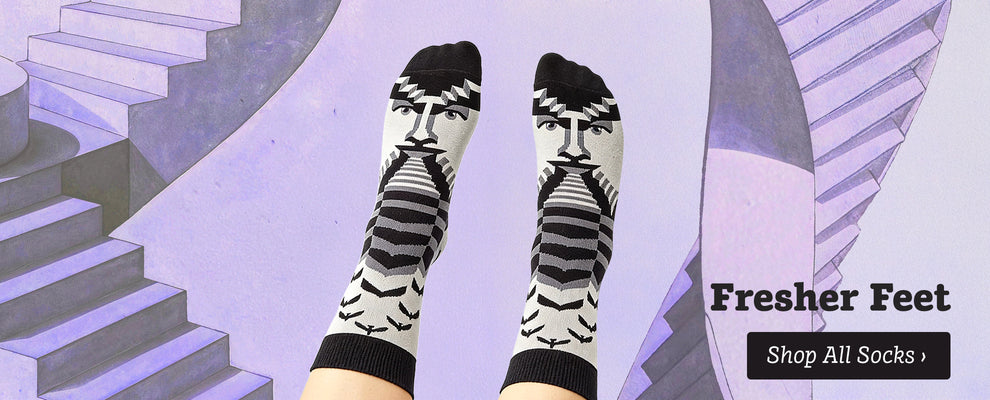 Artist Socks with Crazy Stairs