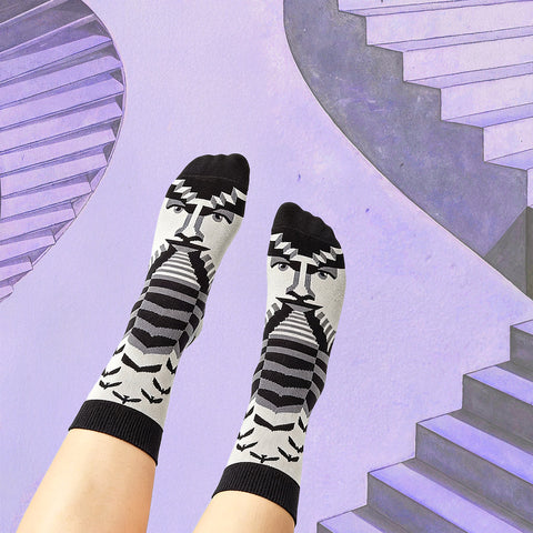 Funny Surreal Staircase Socks by ChattyFeet
