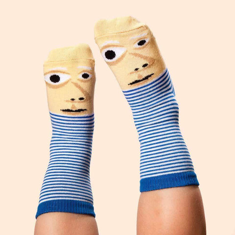 Art socks for kids - Feetasso character illustration