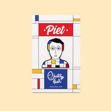 Artist inspired gifts - 'Piet' enamel pin