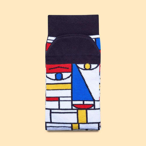 Modern art socks - ChattyFeet - Funky artist characters - Mondrian