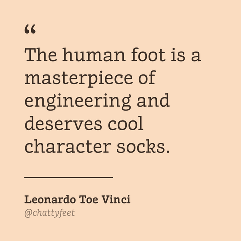 Artists funny socks - Fun gift for art fans - Leonardo design