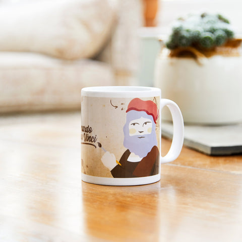 Illustrated Da Vinci Mug by ChattyFeet