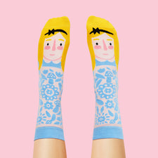 Alice in wonderland socks - ChattyFeet