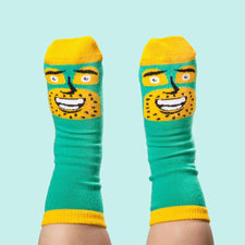 Cool socks for kids - Commander Awesome Jr by ChattyFeet