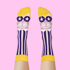 Music Gifts - ChattyFeet - Funny Socks With Faces - Eltoe John