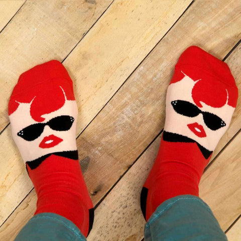 Funky socks - Illustrated design - Sandy