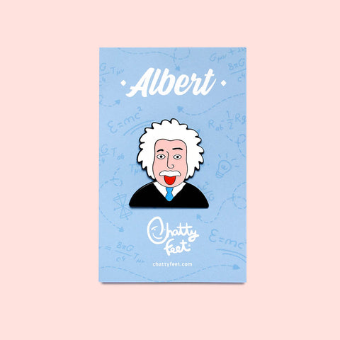 Enamel Pin Badge - Science Inspired Gift- Albert