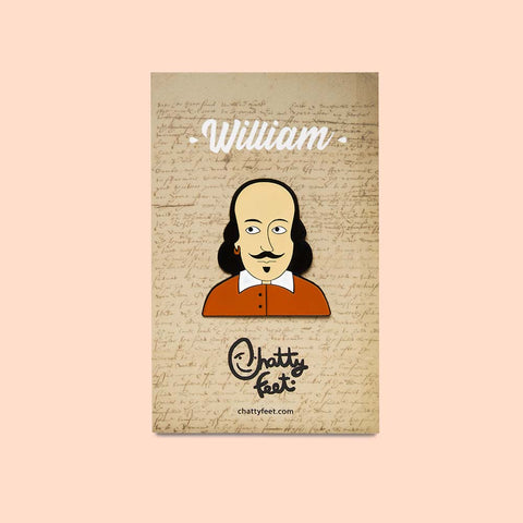 Enamel Badge - Theatre Gifts - William Shakespeare