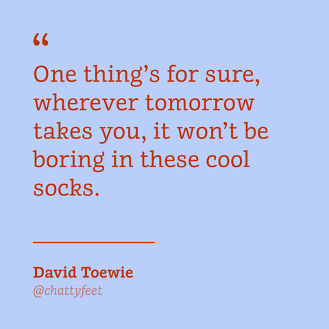 ChattyFeet cool socks - David Toewie