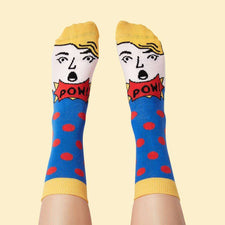 Art socks - Funky illustrated character - Roy 