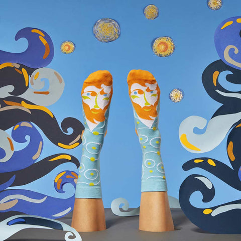 Gift for artists - Vincent Van Toe art socks