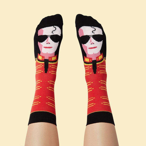 Cool socks with illustrated character 
