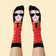 Cool socks with illustrated character 