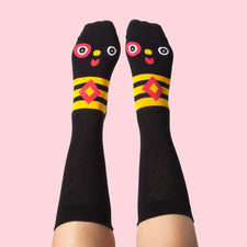 Fun dress socks - Cool illustrated character - Meggy