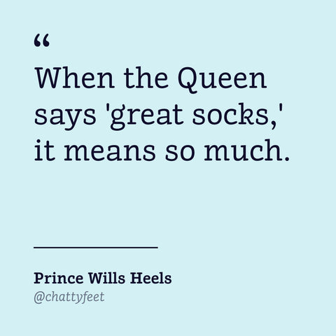 ChattyFeet Royal Gifts - Prince Wills Heels Royal Socks