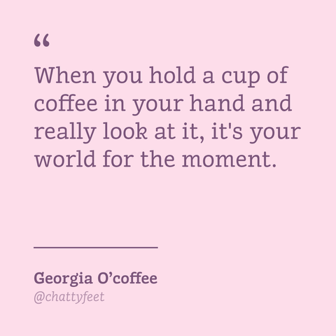 Gifts for artists - Georgia O'coffee art mug