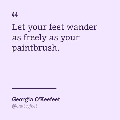 Chatty Feet - Buy Art Socks - Georgia O'Keefeet