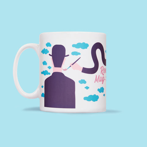 Illustrated artist mug - Rene Mug-ritte design