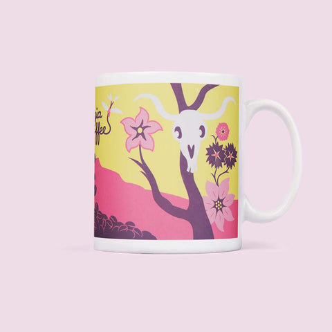 Illustrated Mug - artist Georgia O'coffee design