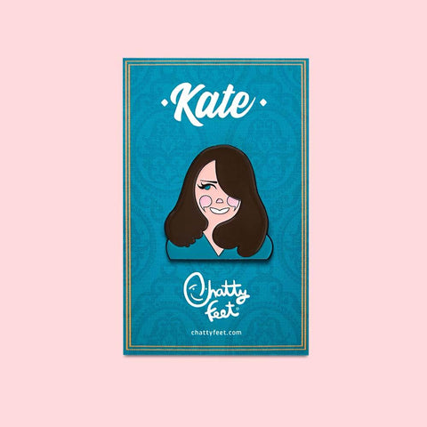 Royal Enamel Pins - Kate Character Design