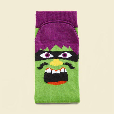 Unusual socks with a cool illustrated character