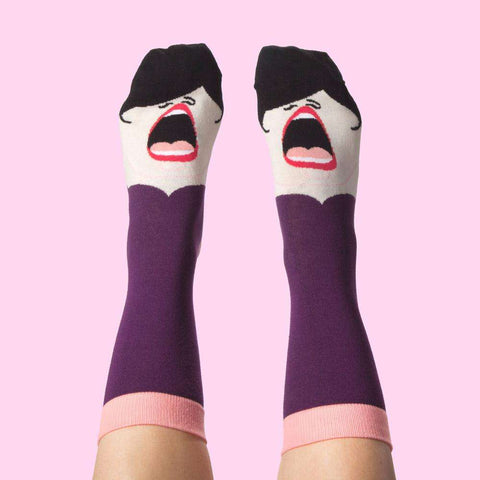 Gift For Opera Lovers -ChattyFeet - Fun Socks with La Diva