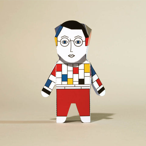 Paper Model- 3D Artist - Papier Mondrian