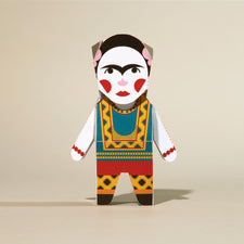 Paper Model - Artist Frida Card-o