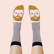 Funky socks for royal fans - Prince Hurry Feet Design