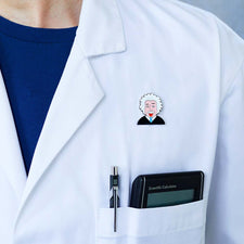 Cool Science Gifts- Albert Enamel Pin - ChattyFeet