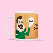 Fun illustrated mug for theatre lovers