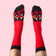 Funky red vampire socks - Mr. Zukkato by ChattyFeet