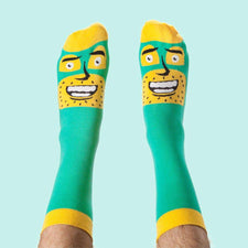 funky unisex socks -ChattyFeet - Commander Awesome