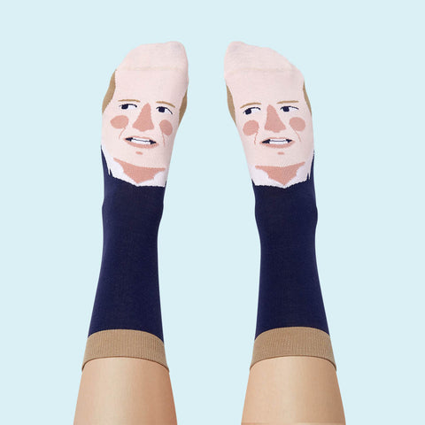 Funny Royal Socks - ChattyFeet - Prince Wills Heels Design