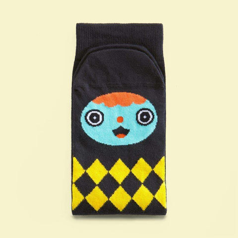 Character socks with illustrated designs - Gelly