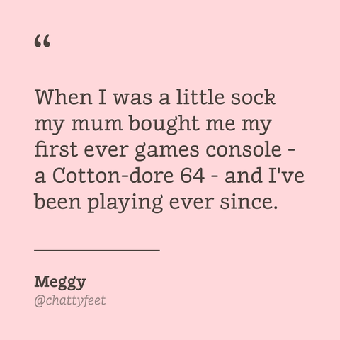 Unique socks with illustrated characters - Meggy 